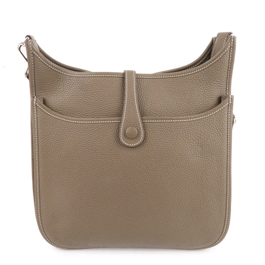 Hermes Luxury Taurillon Clemence Evelyne Pm Shoulder Bag