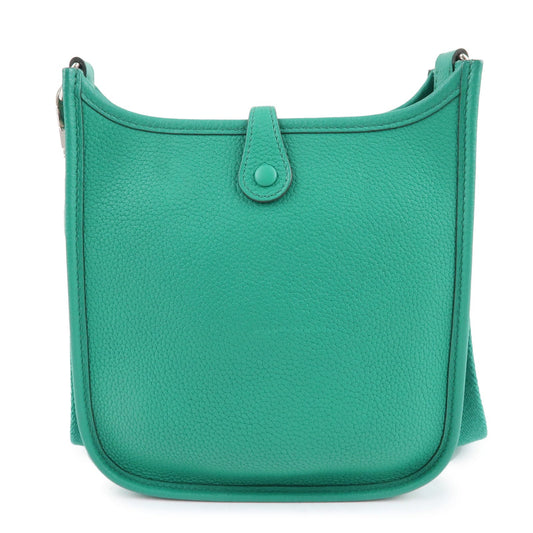 Hermes Luxury Taurillon Clemence Evelyne Tpm Amazon Shoulder Green Shoulder Bag