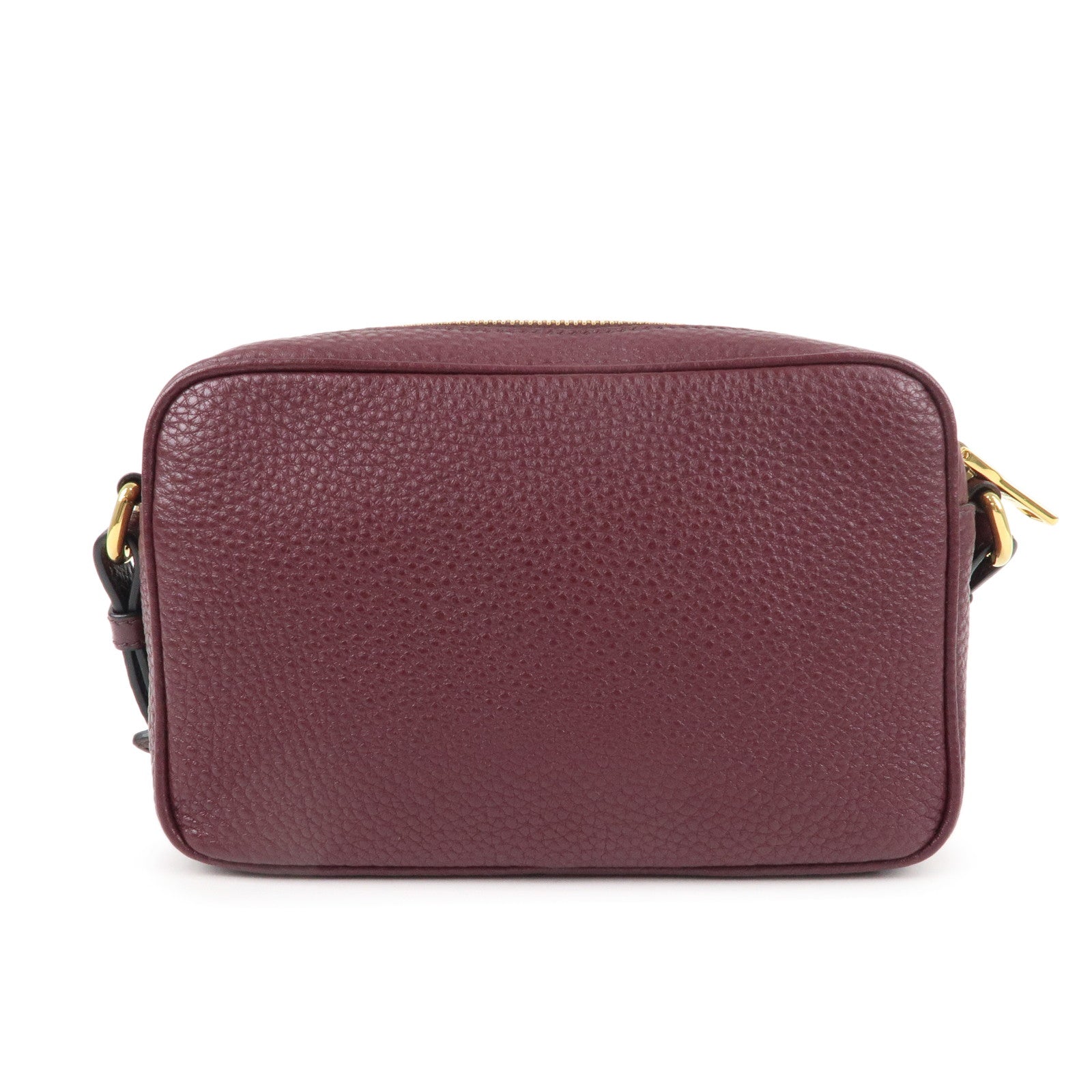 Prada Shoulder Bag Crossbody Bag Leather Purple Logo