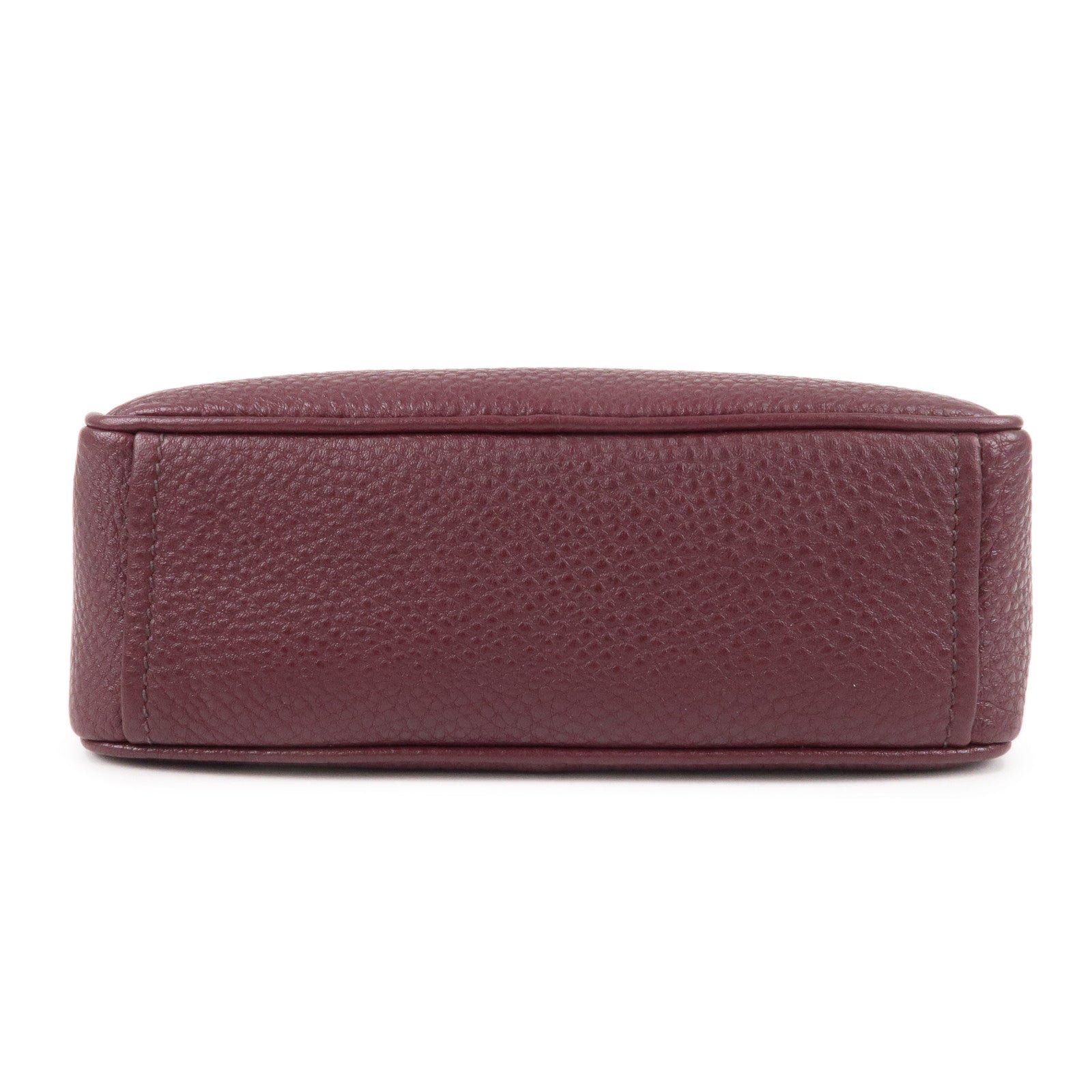 Prada Shoulder Bag Crossbody Bag Leather Purple Logo