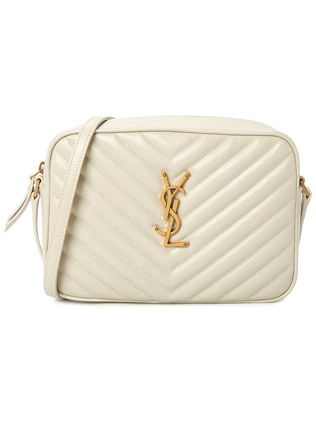 YSL Saint Laurent Saint Laurent Trending Lou Quilting Cross Bag White Logo Travel Bag