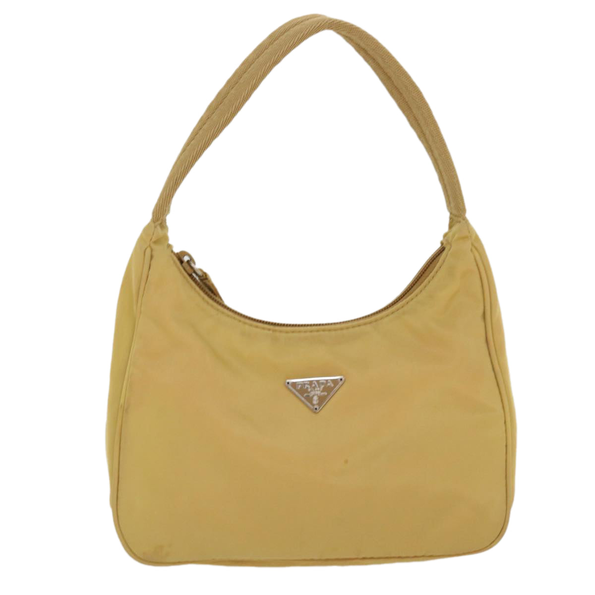 Prada Hand Bag Nylon Beige Travel Bag Nylon Beige 37557