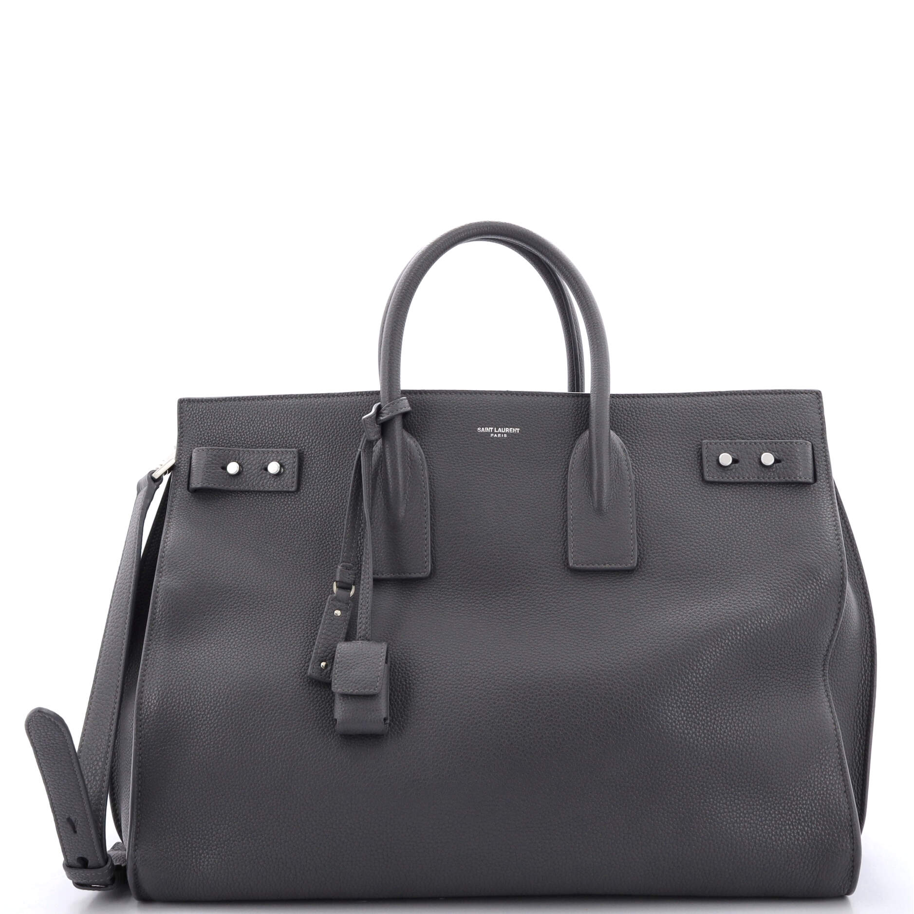YSL Saint Laurent Saint Laurent Trending Sac De Jour Souple Leather Large Travel Bag
