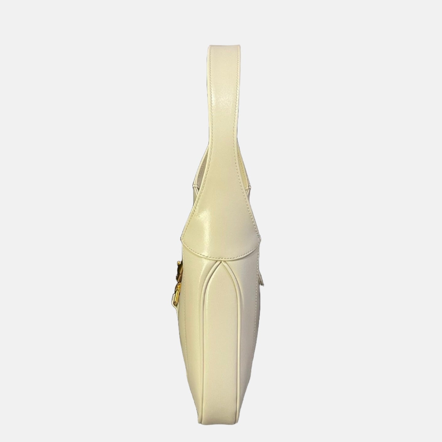 Gucci Jackie Missing Strap Leather White Small Travel Bag