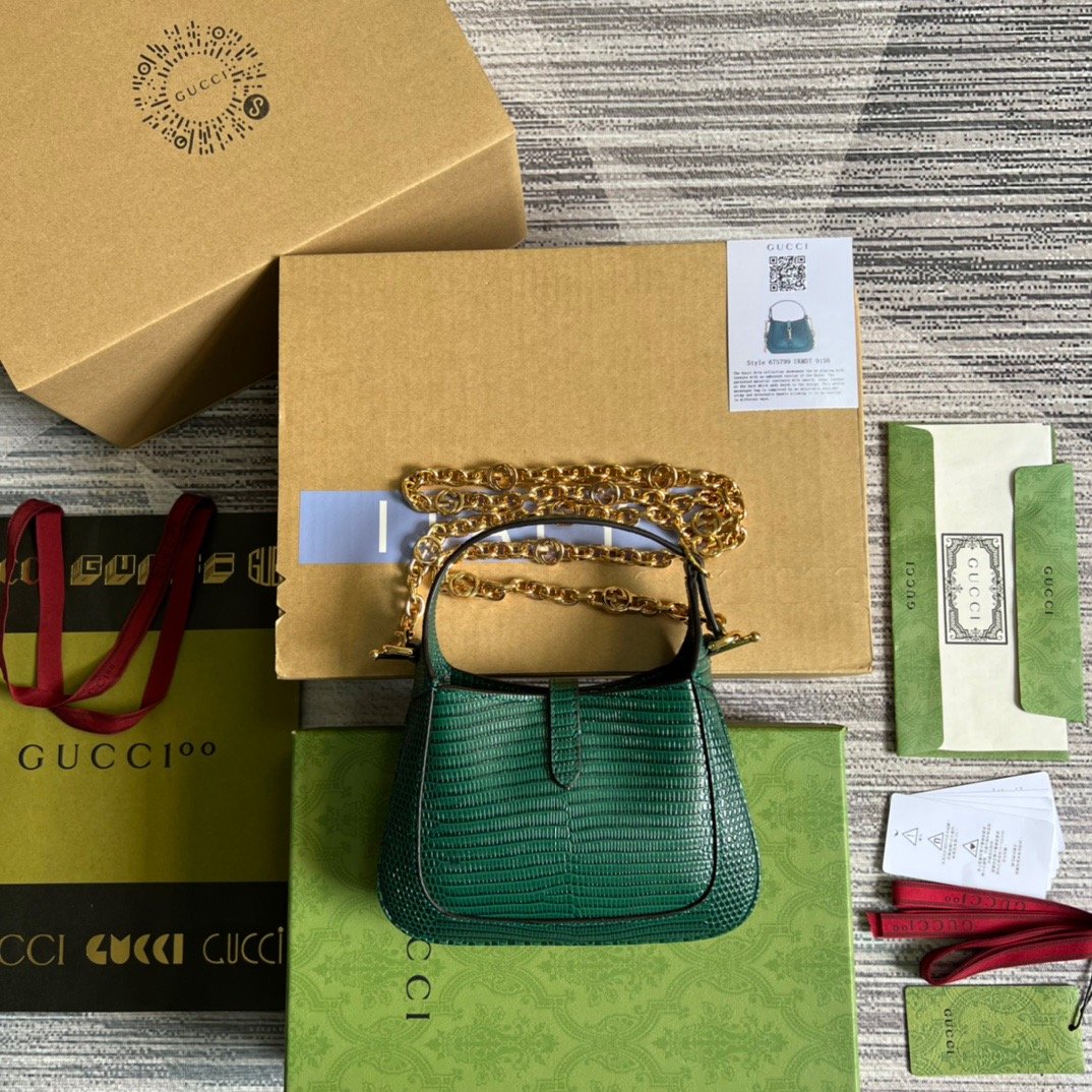 gg Jackie Lizard , ’s Green Mini Bag