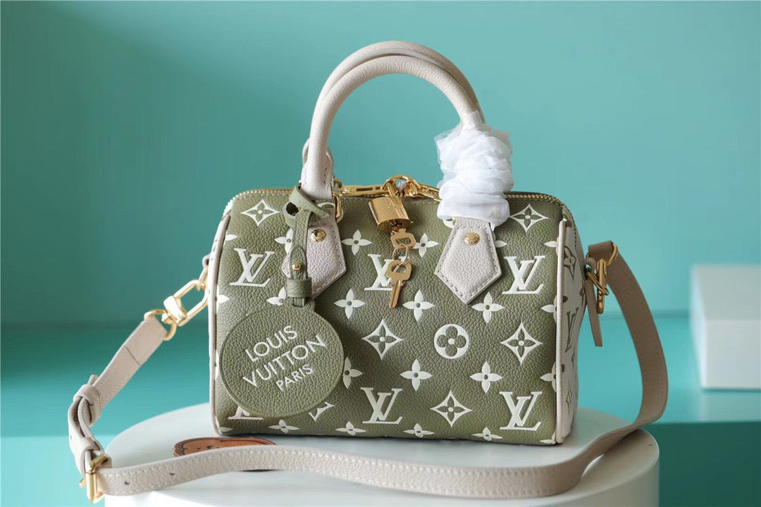 Top Quality Speedy Bandouliere Pm Empreinte Khaki Monogram Beige Crossbody Bag