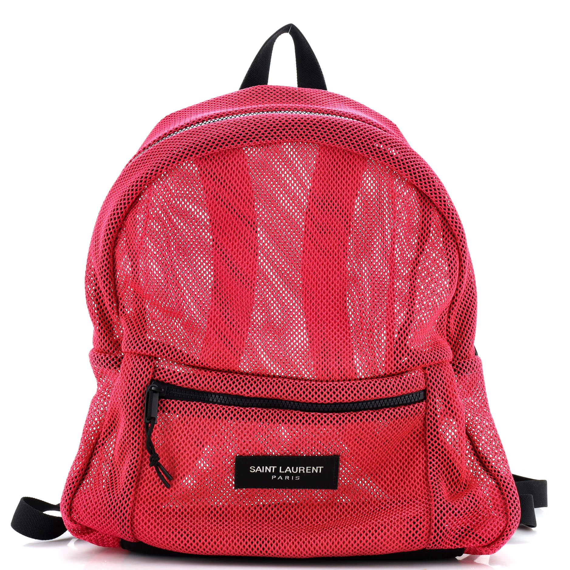 YSL Saint Laurent Saint Laurent Trending Zip Backpack Mesh Logo