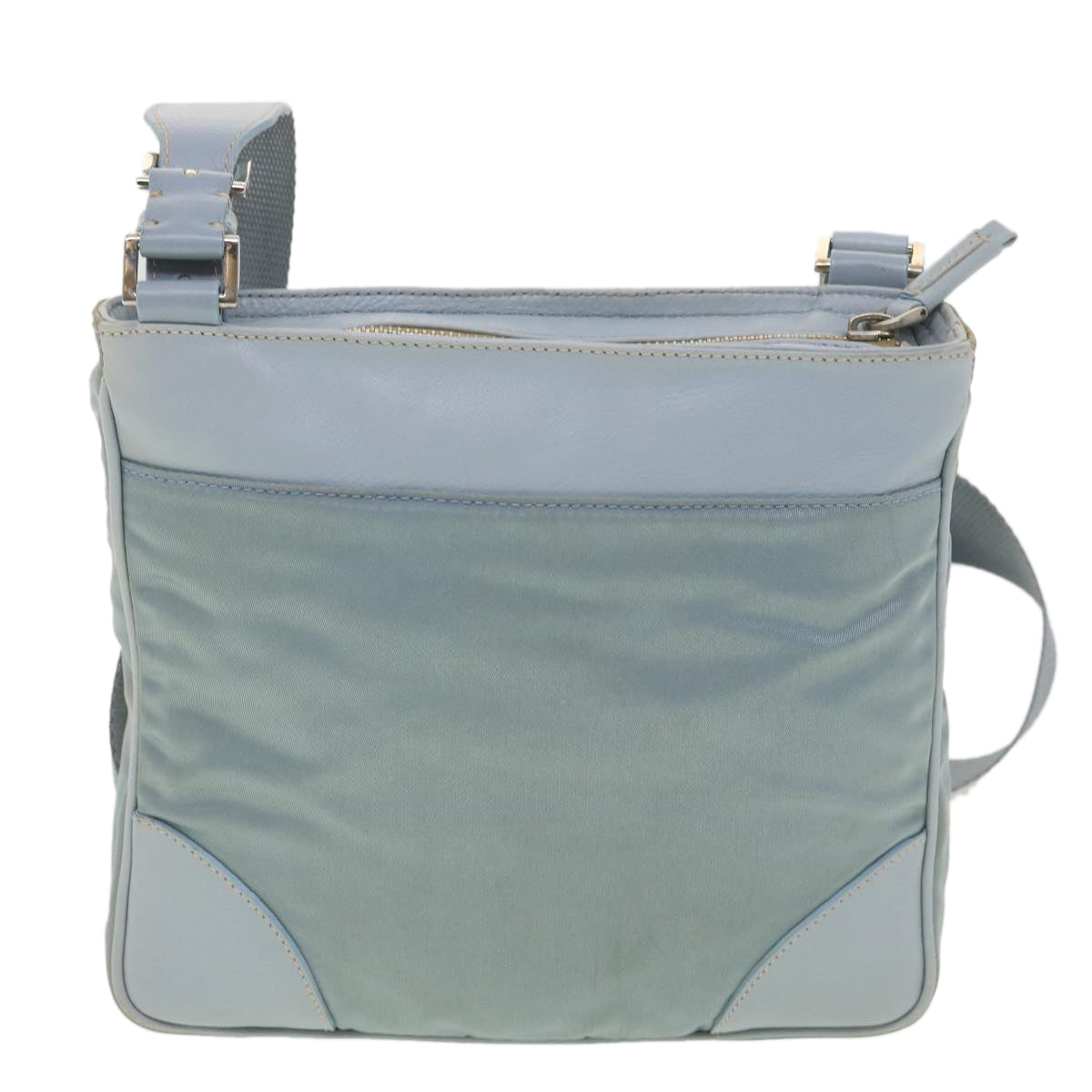 Prada Shoulder Bag Light Nylon Blue Light Blue 38317