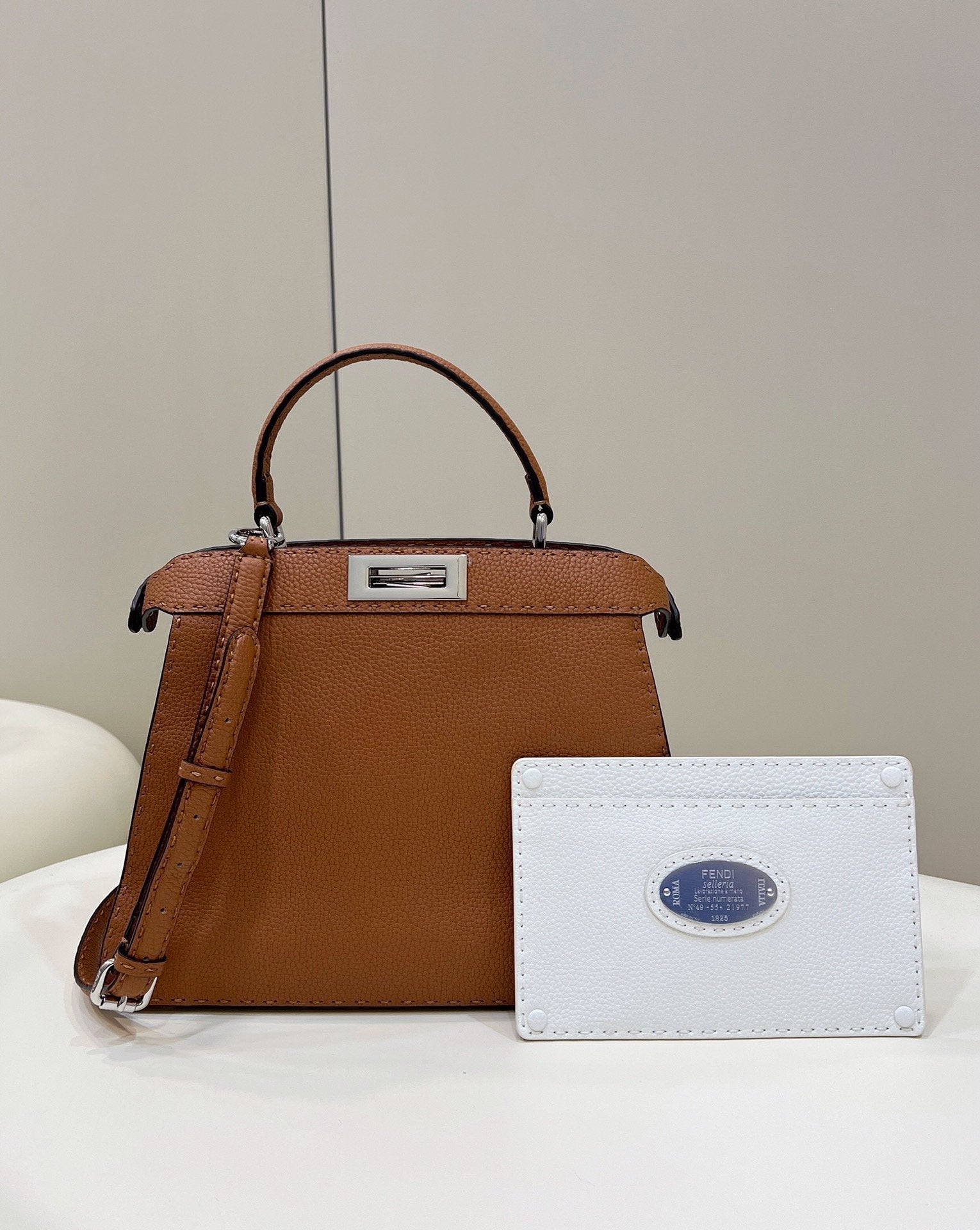 Fendi Iseeu Metop Qualityum Bronze Ff Shoulder Bag
