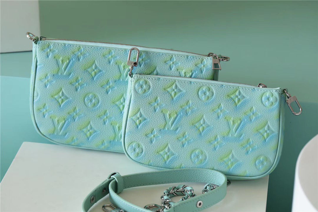 Top Quality Multi Pochette Accessoires Empreinte Vert Monogram Green Travel Bag