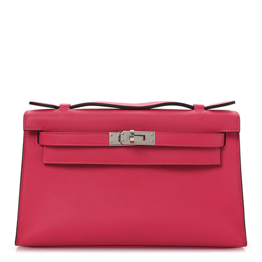 Hermes Swift Kelly Pochette Clutch Rose Extreme Clutch Bag