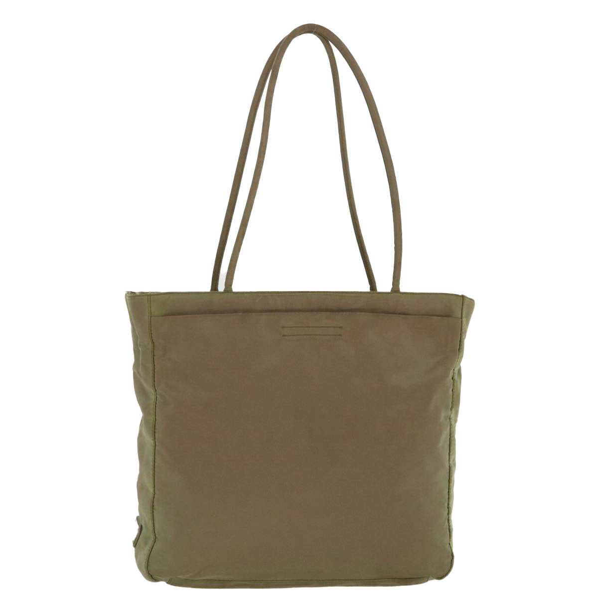 Prada Shoulder Bag Khaki Nylon Nylon Khaki 39611