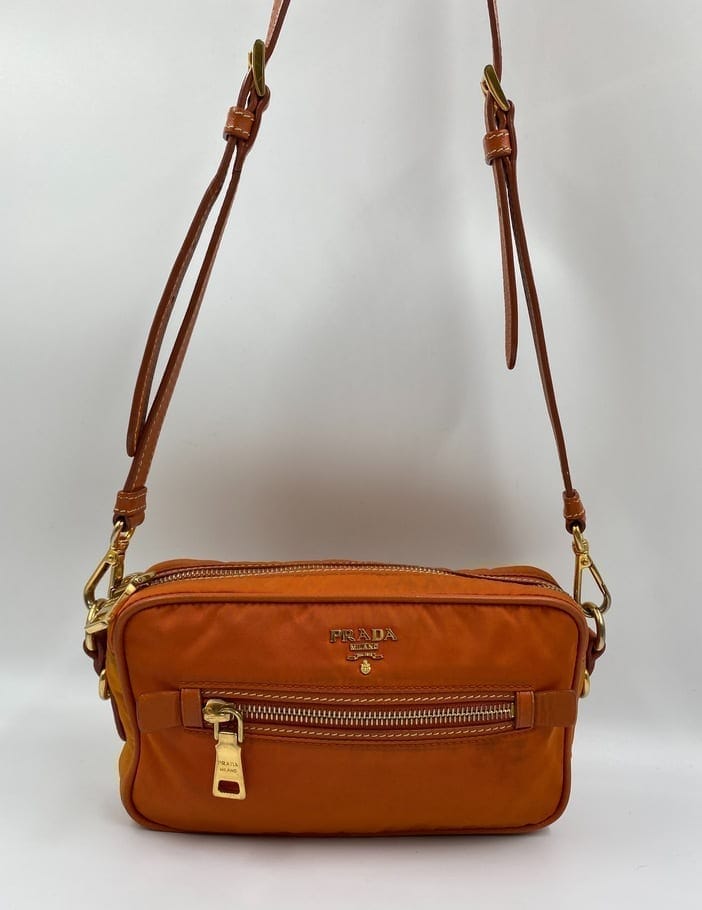 Prada Crossbody Bag Nylon Orange
