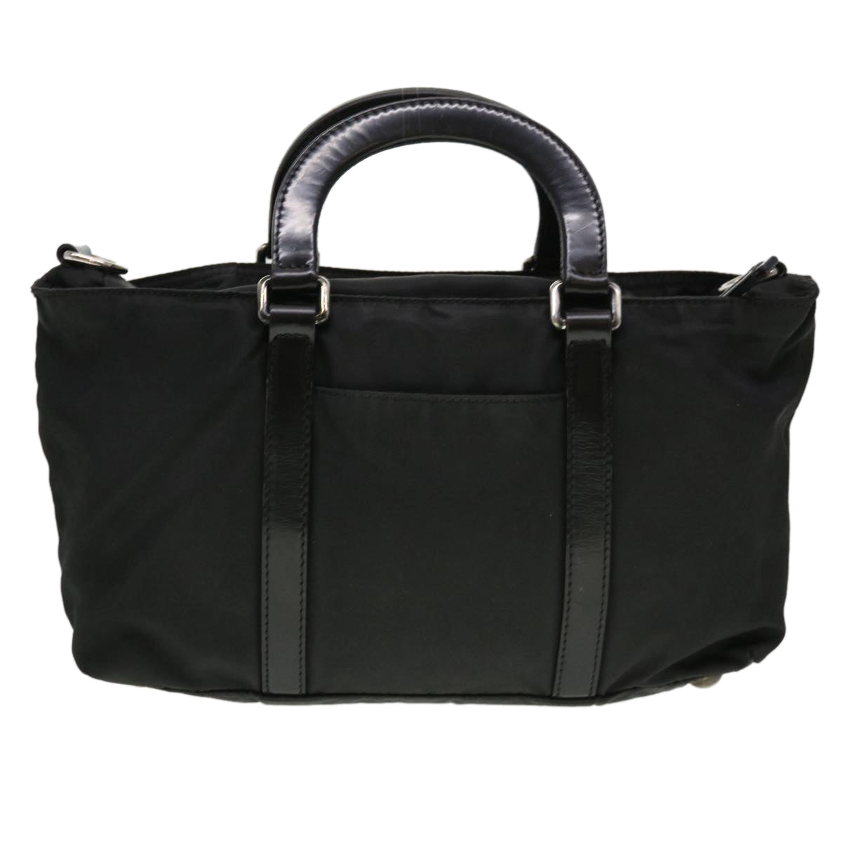 Prada Hand Bag 2Way Auth Nylon Black Travel Bag
