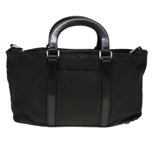 Prada Hand Bag 2Way Auth Nylon Black Travel Bag