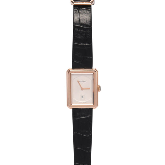 Chanel Beige Gold Medium Boy.Friend Watch
