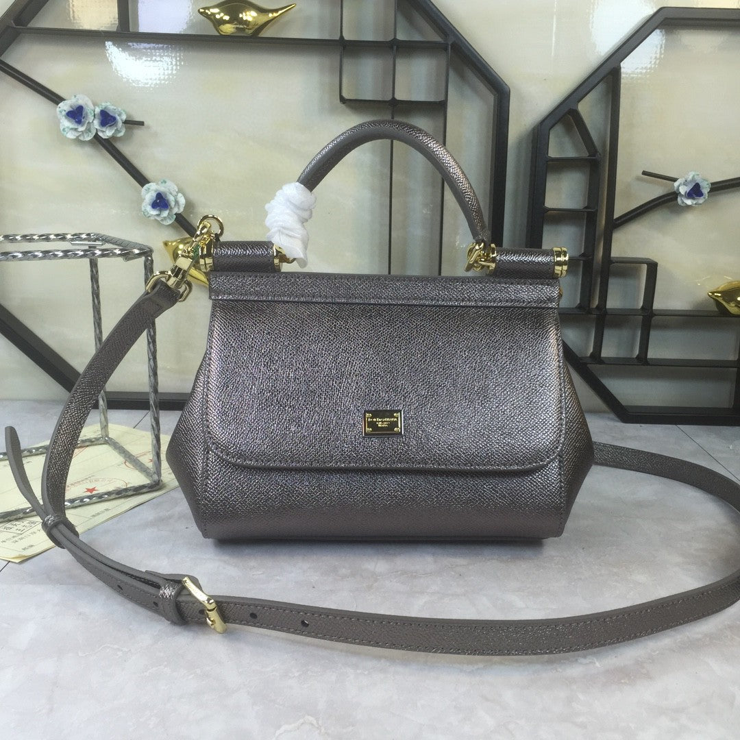 Top Quality Sicily Handbag In Dauphine Palladium Medium Travel Bag