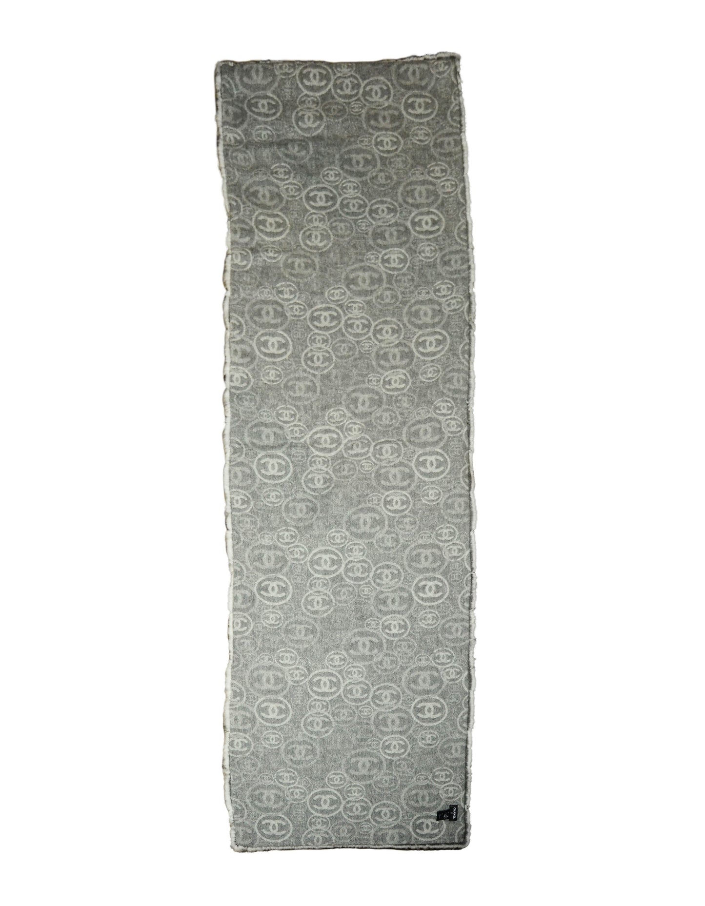 Chanel 78.5" Orylag Rabbit Fur & Cashmere Stole/Throw Apparel