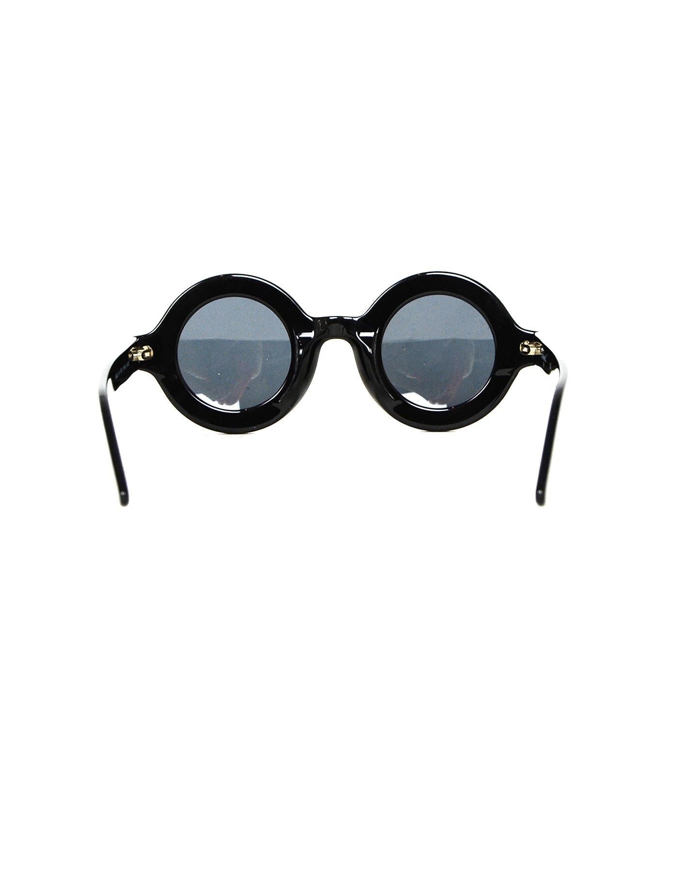 Chanel ' Black Round Sunglasses w/ Paris