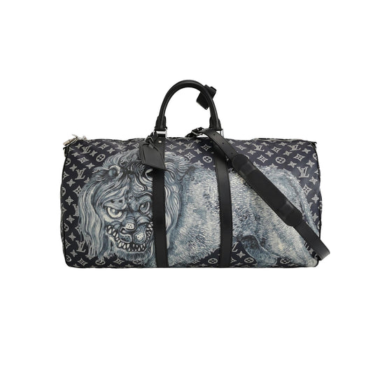 Louis Vuitton x Chapman Brothers Keepall 55 Bandouliere Travel Bag
