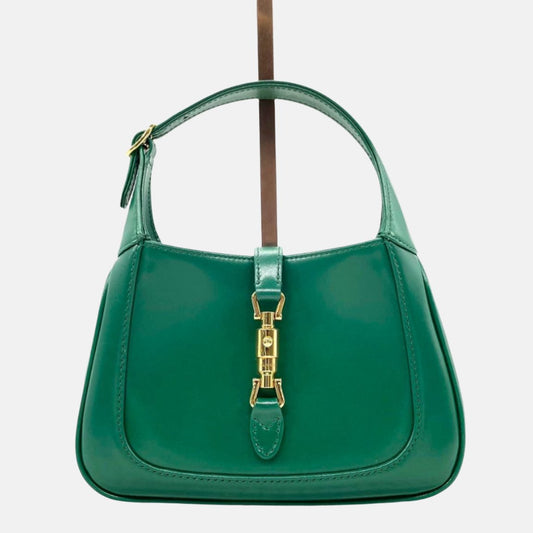 Gucci Jackie Adjustable Strap Leather Green Mini Travel Bag Strap 3