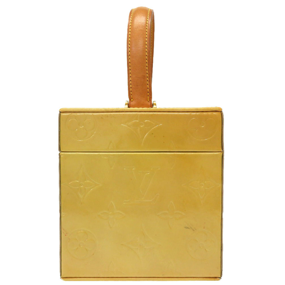 Louis Vuitton M91002 Vernis Lime yellow Vernis Monogram Handbag