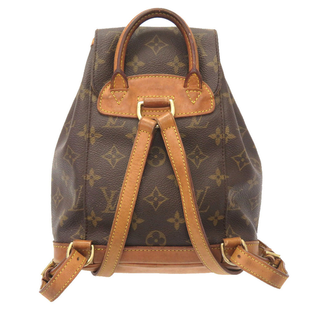 Louis Vuitton Backpack M51137 Montsouris Monogram Canvas Brown Mini