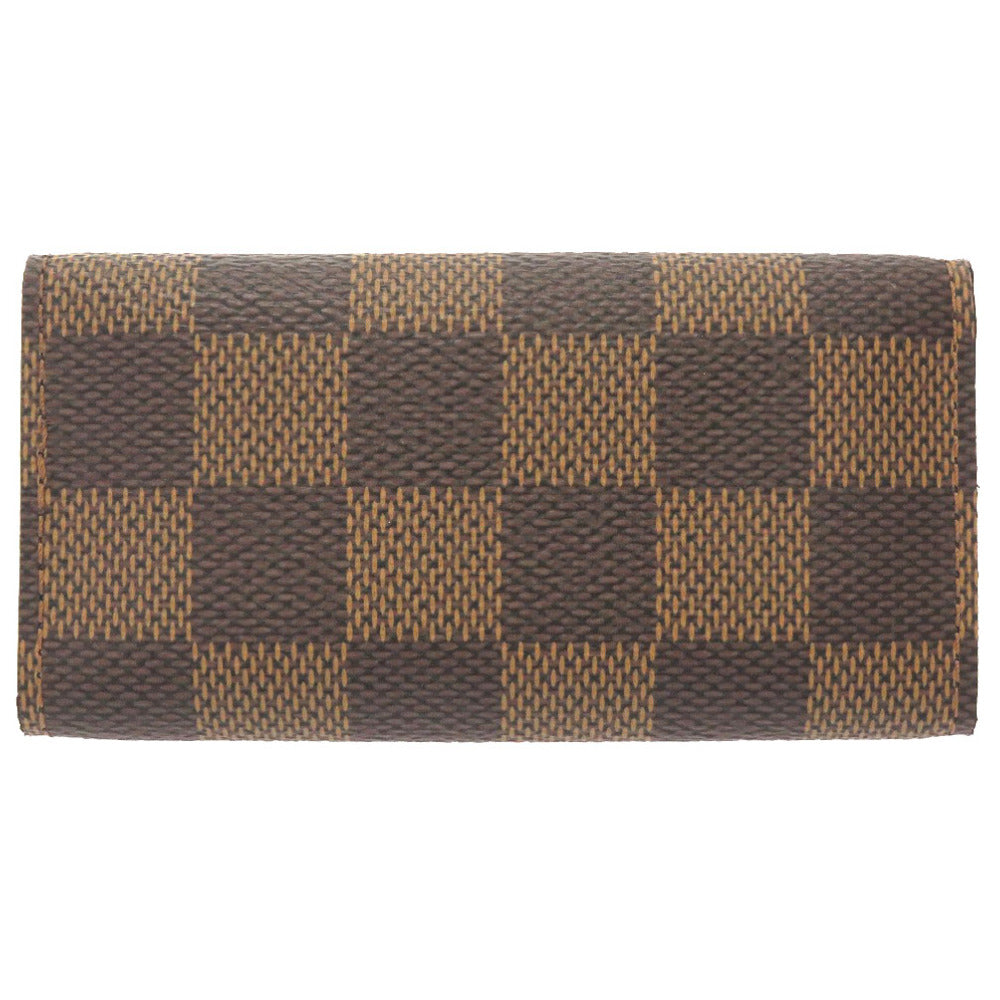 Louis Vuitton Key holder N62631 Damier Canvas Brown Key Chain 3I0127Igs5