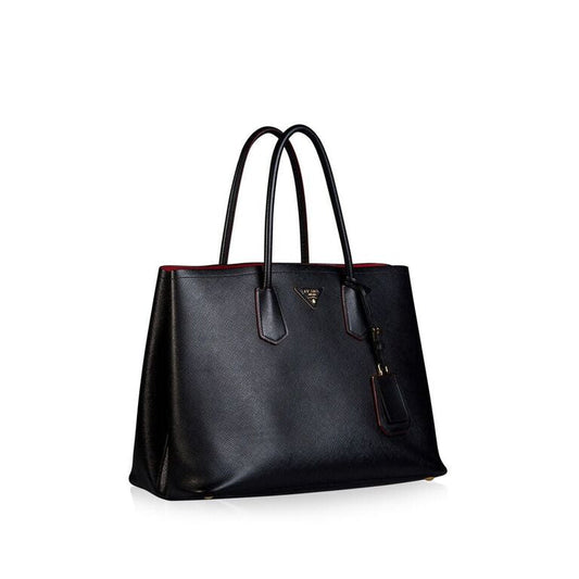 Prada Cuir Double Bag Saffiano Tote Bag