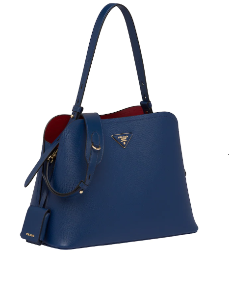 Prada Matinée Handbag Blue Travel Bag