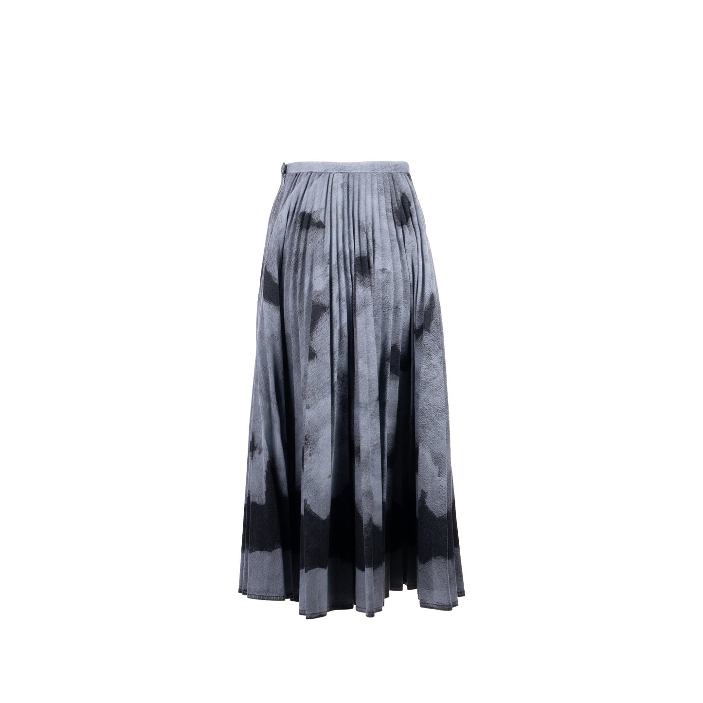 Dior Size Tie Dye Print Skirt Cotton Grey Black Travel Bag