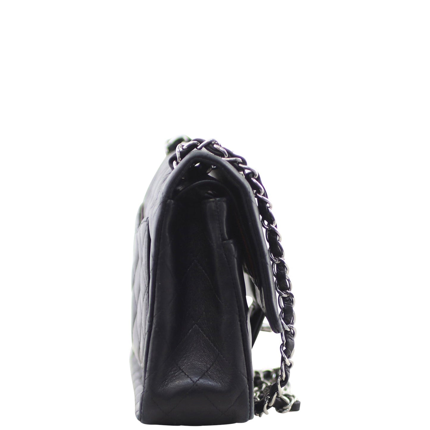 Chanel Classic Double 10 Series Handbag Black Medium