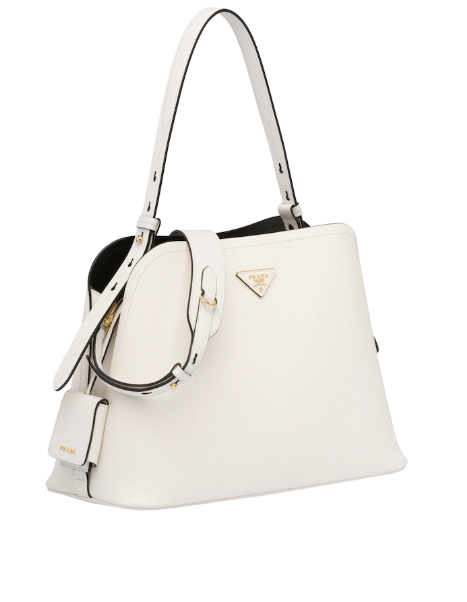 Prada Matinée Handbag White Travel Bag