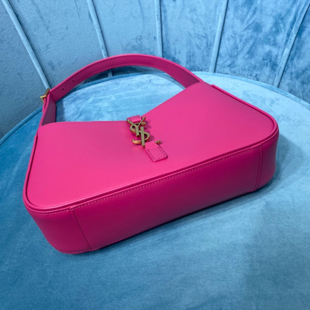 YSL Saint Laurent Le 5 Ã 7 Smooth Pink Shoulder Bag