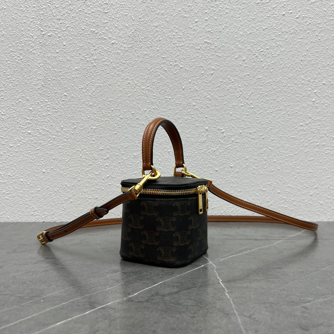 Top Quality Vanity Case In Triomphe For Canvas Tan Travel Bag 10J762Cz104Lu 7213