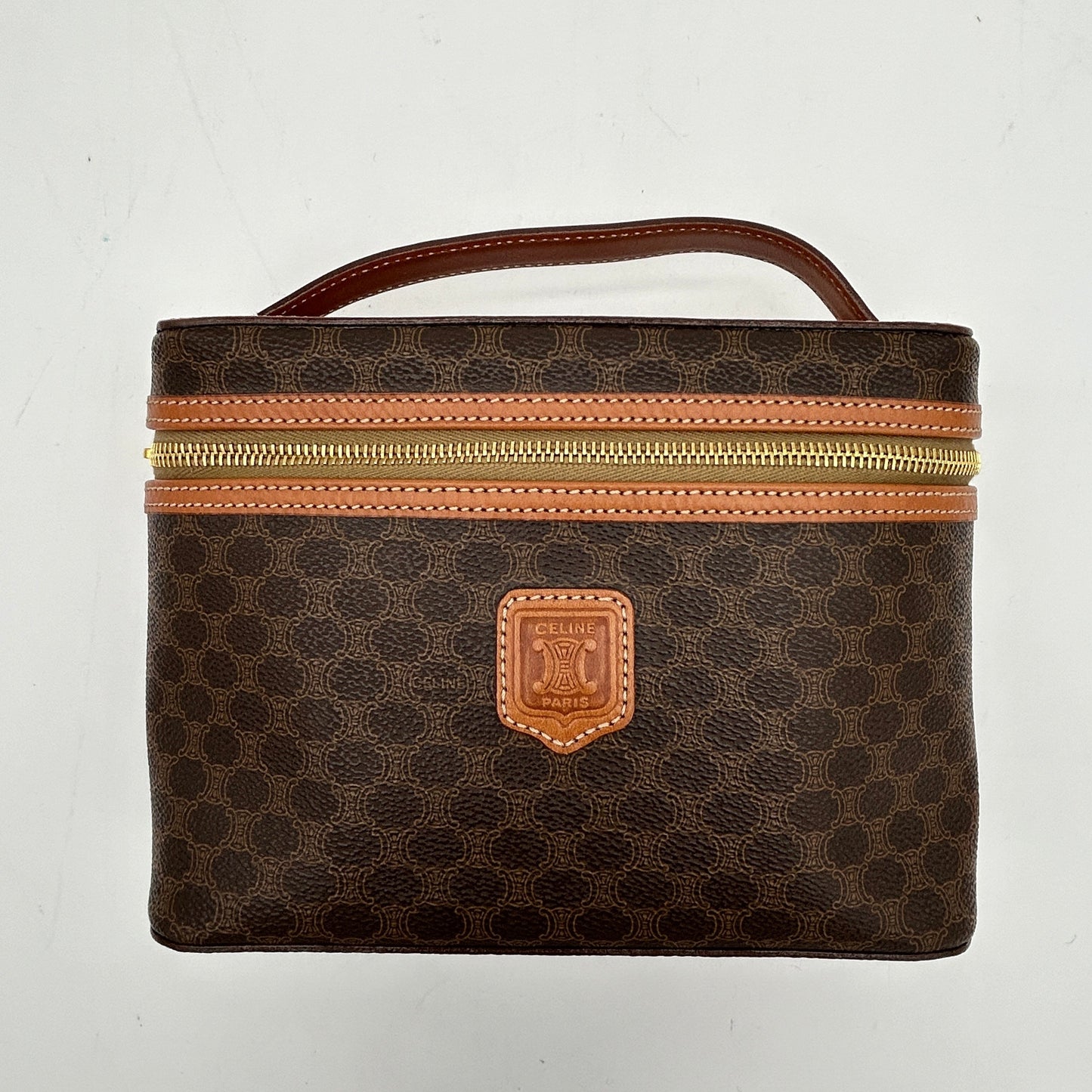 Luxury Macadam Pvc Handbag Leather Brown Travel Bag