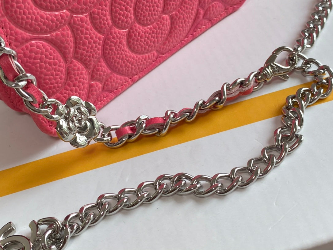 CHLWoc Camellia PiNike 12cm 4.5in Crossbody Bag