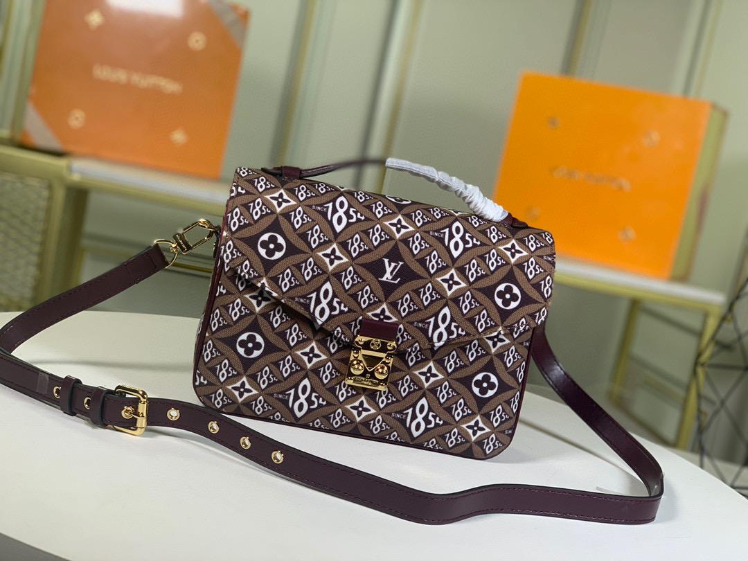Top Quality Pochette Metis Mm Jacquard Since Brown Crossbody Bag