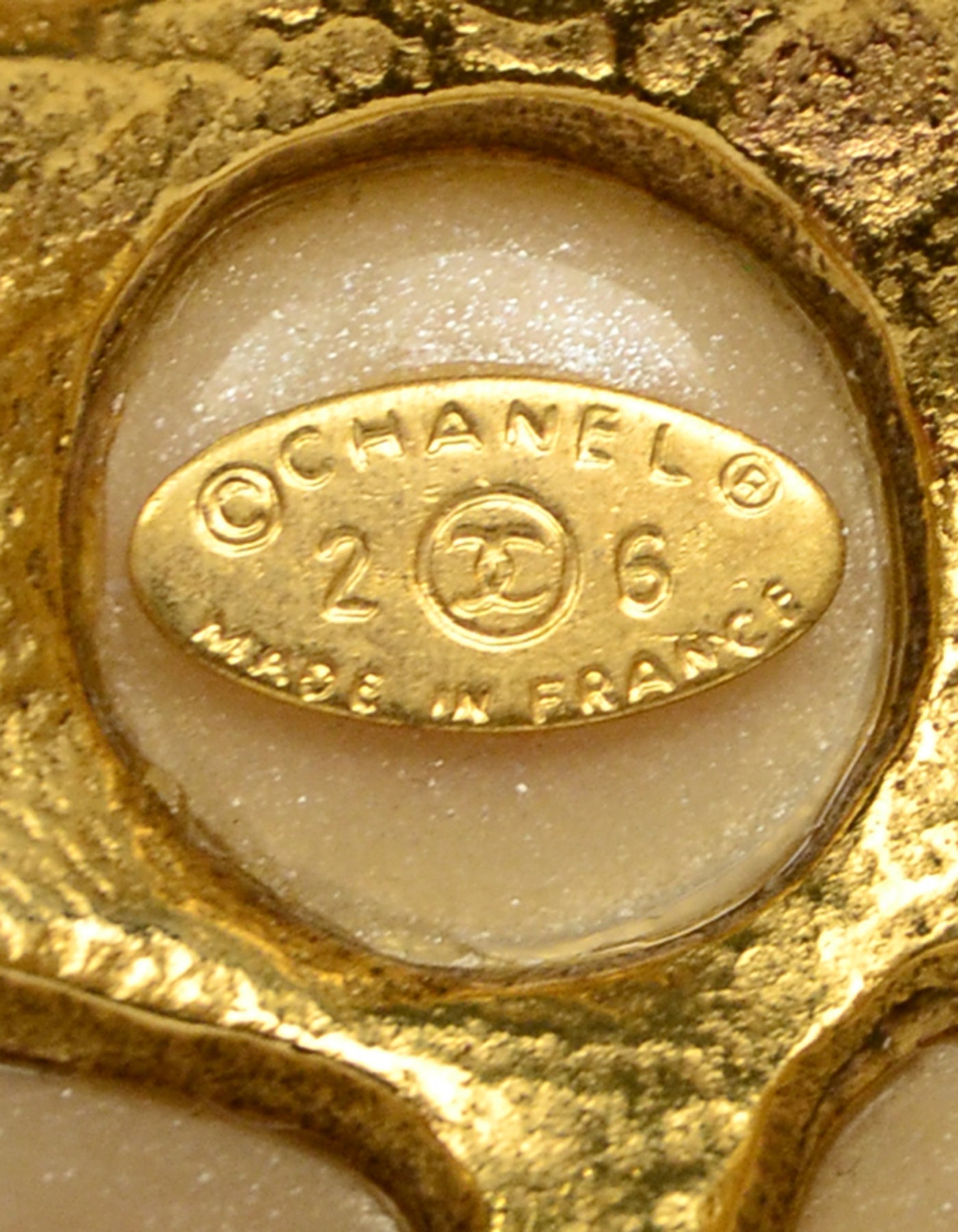 Chanel Geometric Faux Pearl Cuff Accessory