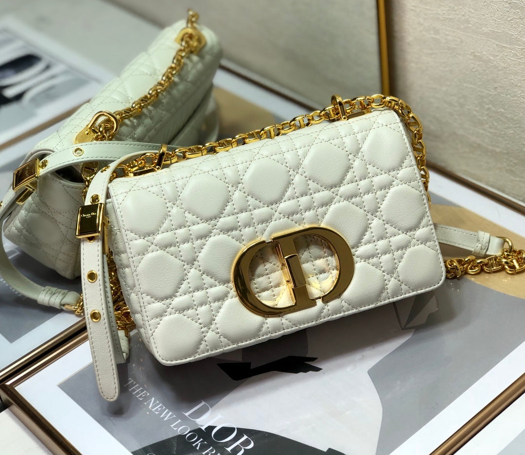 Caro Cd White Small Crossbody Bag