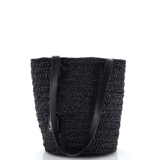 YSL Saint Laurent Saint Laurent Trending Panier Basket Shopper Tote Raffia Small Tote Bag
