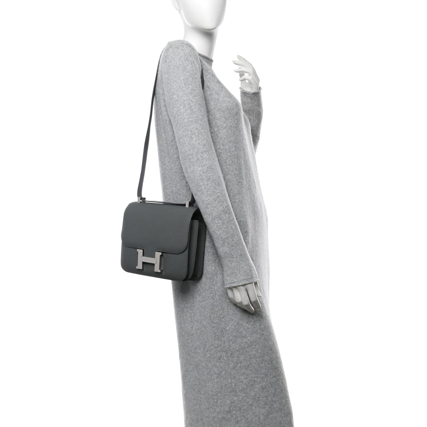 Hermes Epsom Constance Vert Amande Handbag Travel Bag