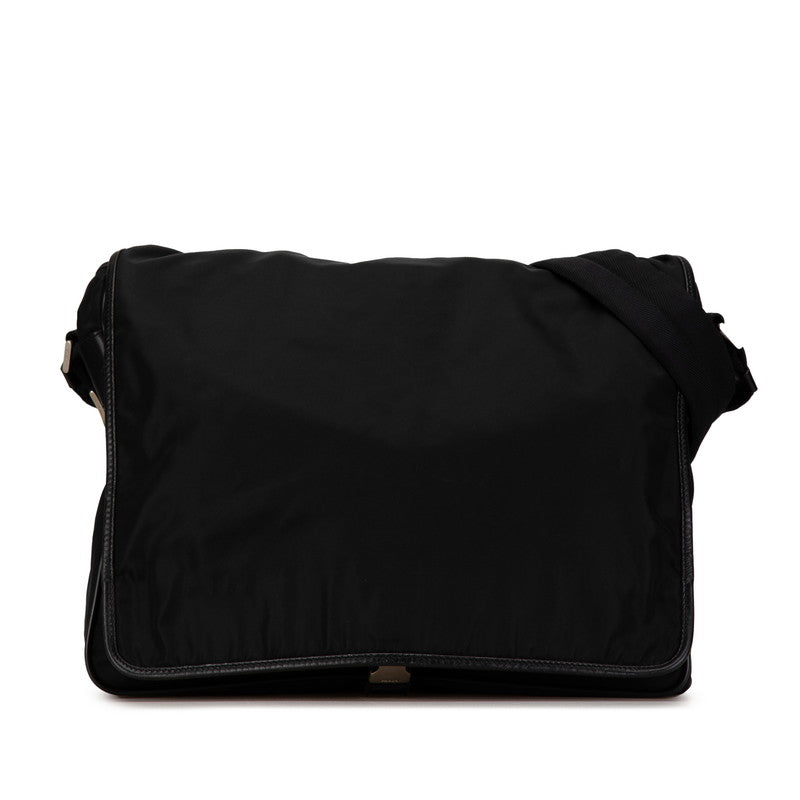 Prada Triangle Plate Shoulder Bag Nylon Logo Messenger Bag V158