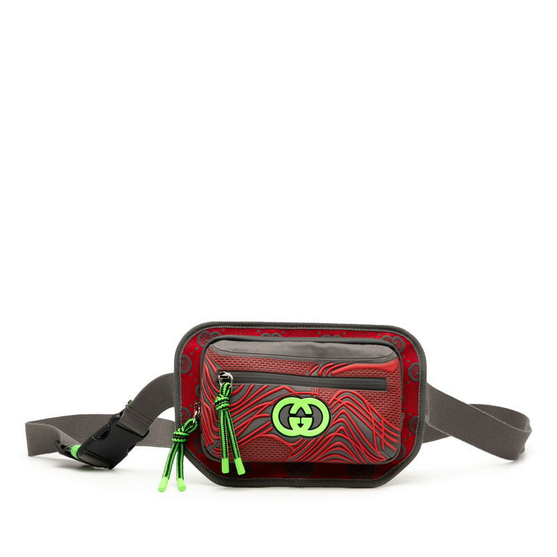 Gucci Rubber Waist Bag Nylon Travel Bag