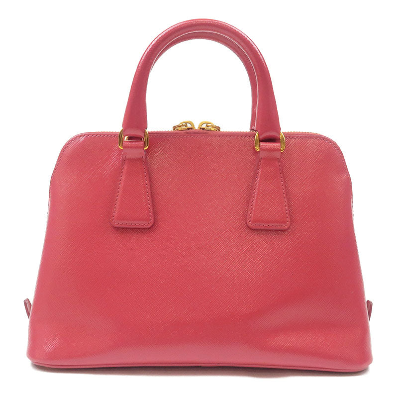 Prada Prada Saffiano Vernis 2Way Hand Bag Peonia Pink Travel Bag