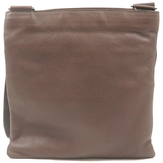 Prada Prada Leather Shoulder Bag Purse Brown 34643 3
