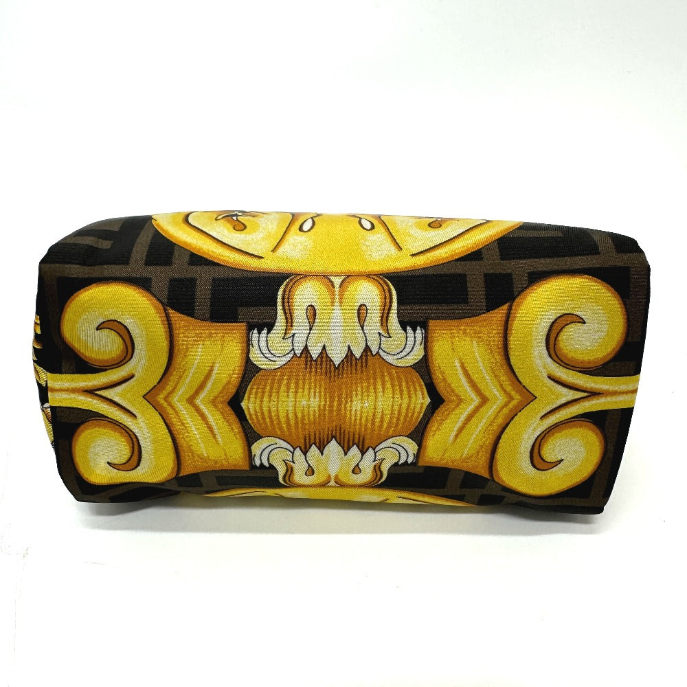 Fendi Pouch 8N0172 Versace Versace Collaboration Fendace Fendace Women Nylon Brown Travel Bag