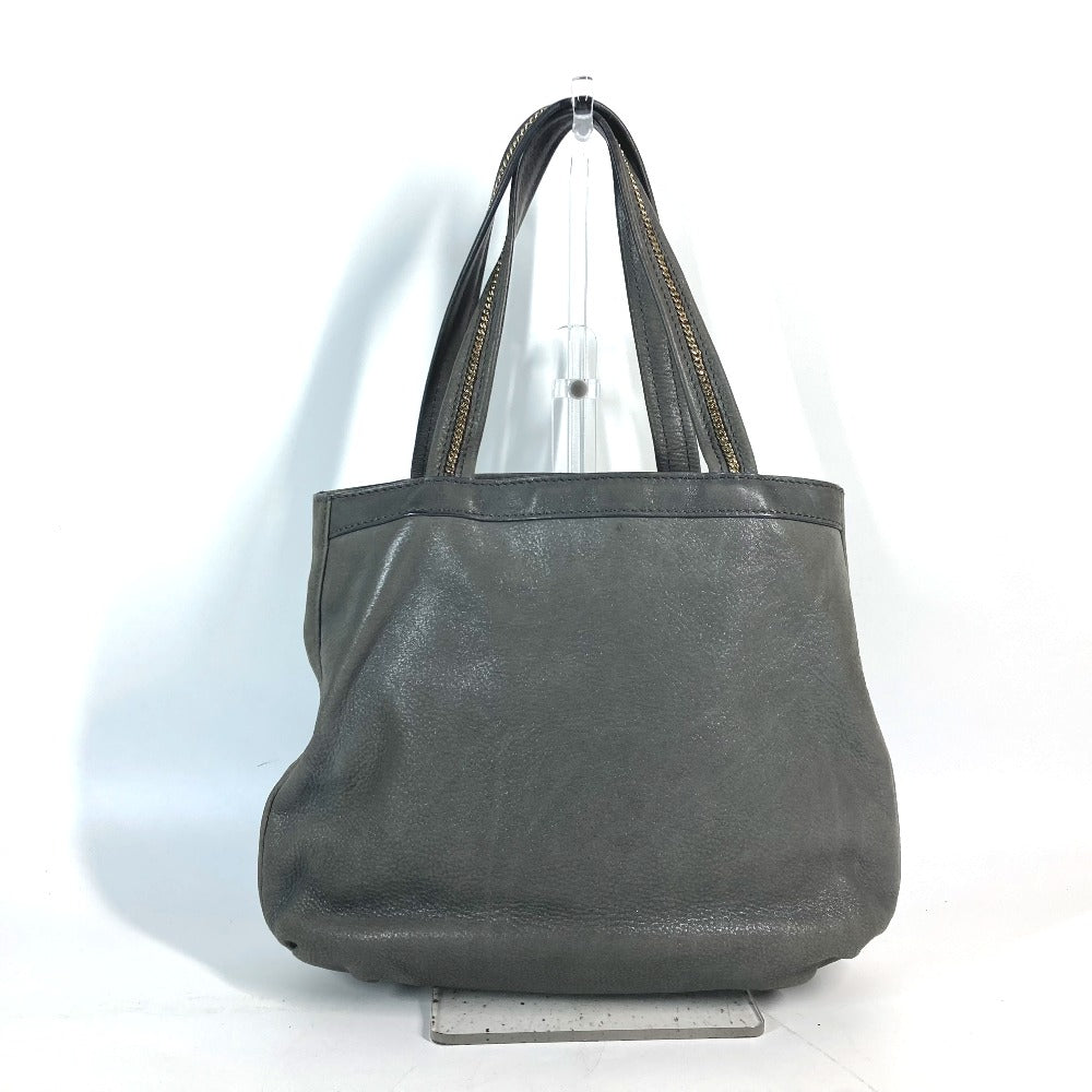 Fendi Shoulder Bag 8Br650 Bag Shoulder Bag Tote Bag Leather Gray Logo