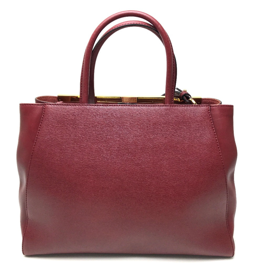 Fendi Handbag 8Bh250 Dark To Joule Women Leather Red Travel Bag