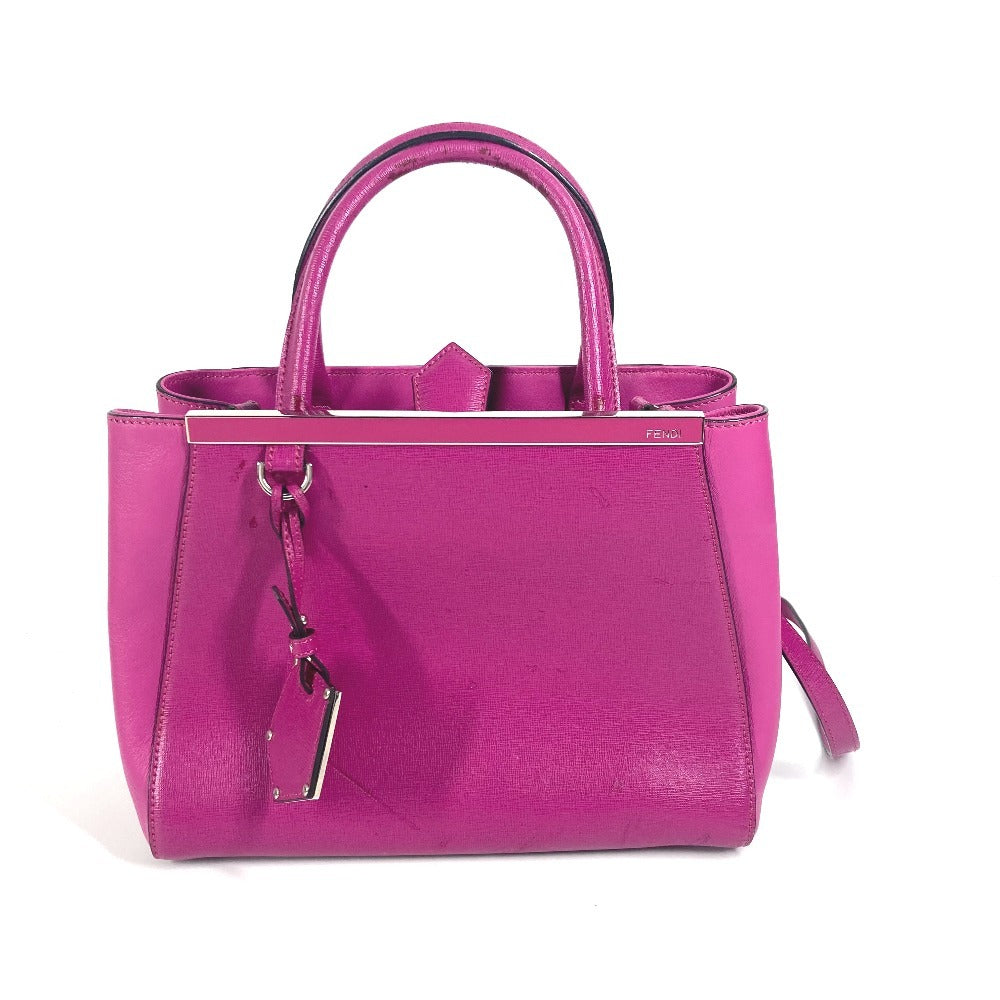 Fendi Handbag 8Bh253 Petite To Jules Women Leather Purple Travel Bag
